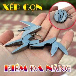 Kiềm đa Năng Mini 10 Công Dụng Gấp Xếp Gọn Móc Khóa Bỏ Túi