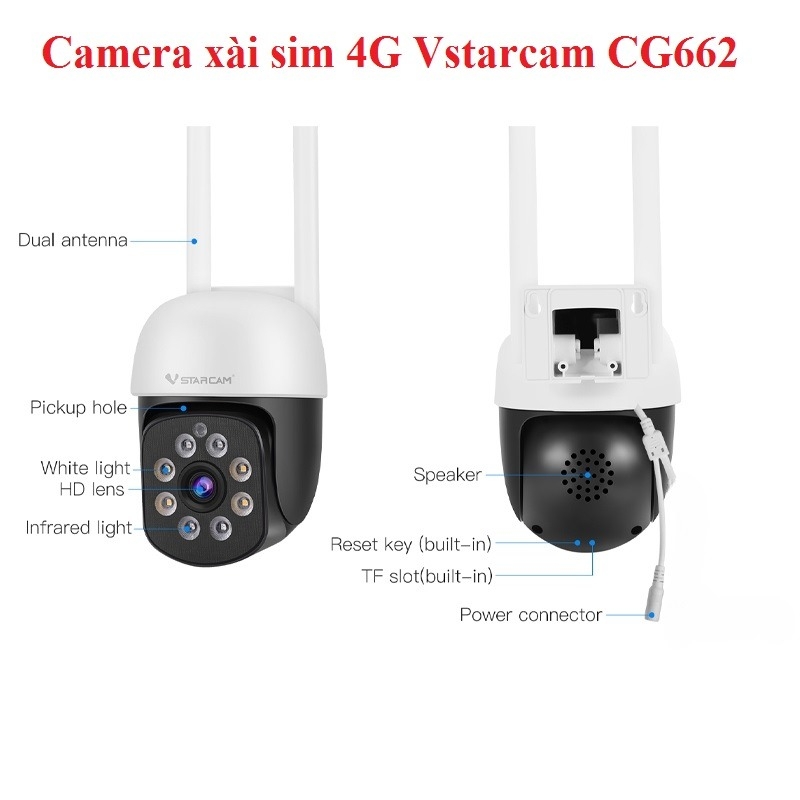 Camera Xài Sim 4G Vstarcam CG662