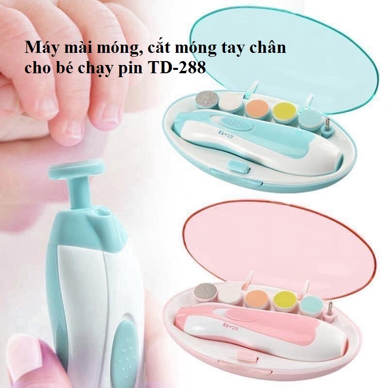 Máy mài móng, cắt móng tay chân cho bé chạy pin TD-288