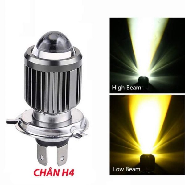 Đèn Xe Máy Led Bi Cầu H4