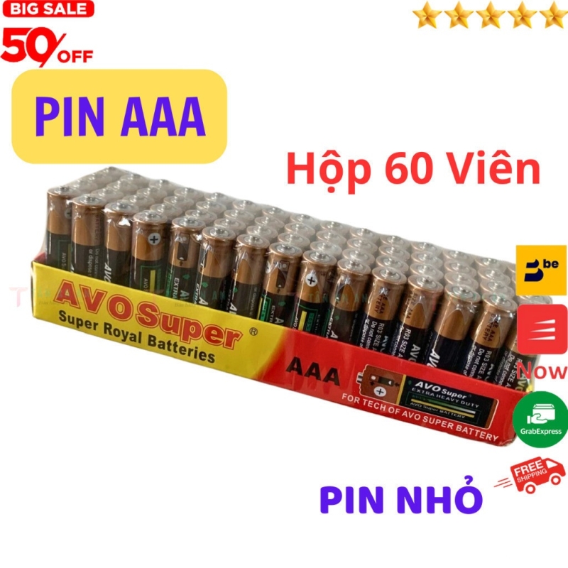 Hộp 60 viên pin AAA (3A) AVOSUPER