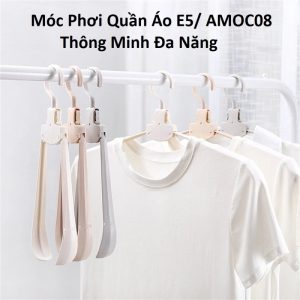 Móc Phơi Quần Áo E5/ AMOC08 Thông Minh Đa Năng