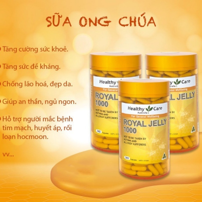 SỮA ONG CHÚA ÚT HEALTHY CARE 550G 360 VIÊN