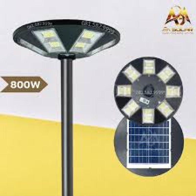 Đèn Năng Lượng Mặt Trời Đĩa Bay UFO Led 8 Khung 800W