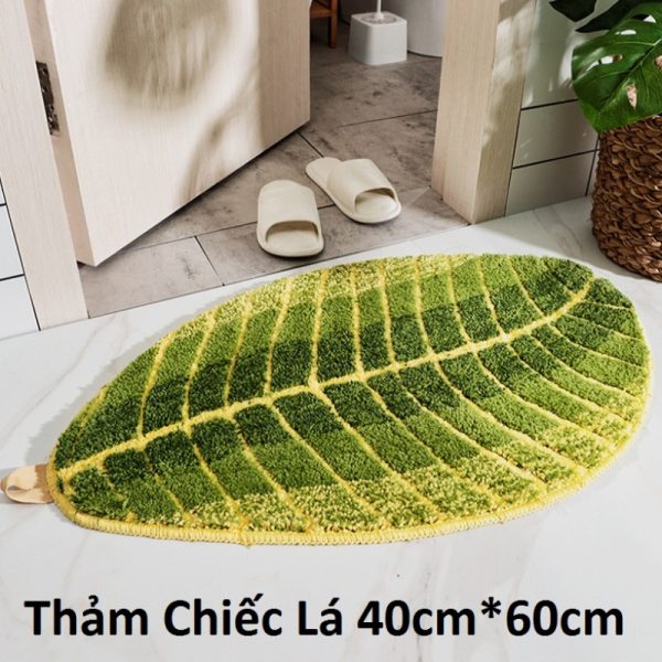 Thảm Chùi Chân Chiếc Lá 40cmx60cm