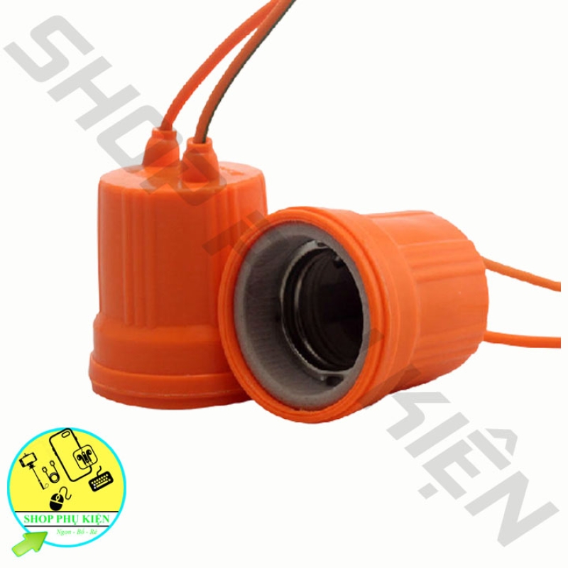 Đui đèn sứ e27 cam