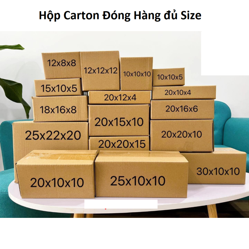 Combo 5 Hộp Carton Đóng Hàng Size 30x15x15cm