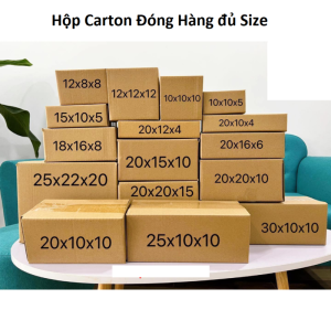 Combo 5 Hộp Carton Đóng Hàng Size 25x15x10cm