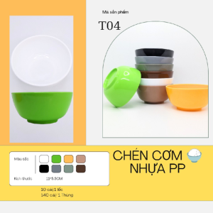 Set 10 Chén Tròn Nhựa BKP T04