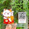 Bảng QR Code Hình Mèo May Mắn