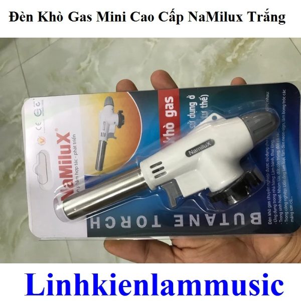 Đèn Khò Gas "Mini" Cao Cấp NaMilux "Trắng"