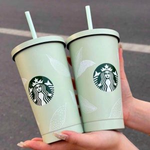 Ly Giữ Nhiệt Starbuck Xanh Mint Xinh Xắn Size 500ml (nhỏ)