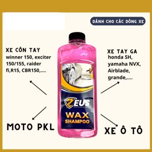 Nước Rửa Xe ZEUS WAX SHAMPOO 1 Lít