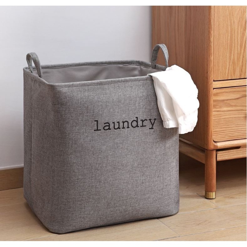 Giỏ đựng quần áo LAUNDRY (Vuông) chất liệu vải chống thấm