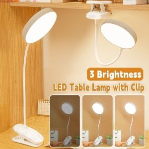 Đèn Kẹp Bàn LED Nút Cảm ứng Linh Hoạt 360 độ (tròn)