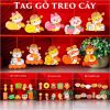 Sét 10 Tag Gỗ Liễng Treo Cành Mai đào Trang Trí Tết (giao Ngẫu Nhiên)