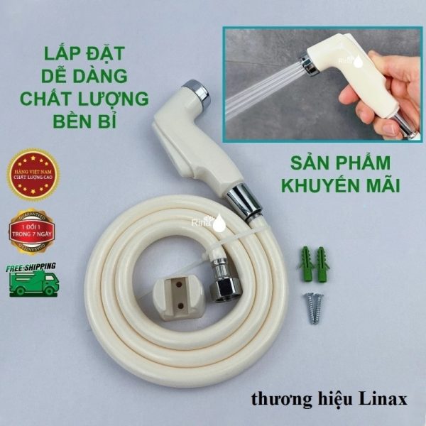 Vòi Xịt Toilet Linax Kèm Dây Nhựa