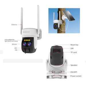 Camera Năng Lượng Vstarcam BG67D-TZ. xài sim 4G (đặt trước 2 tiếng)