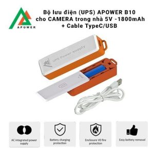 Bộ lưu điện cho Camera APOWER B10 5V 1.800mah