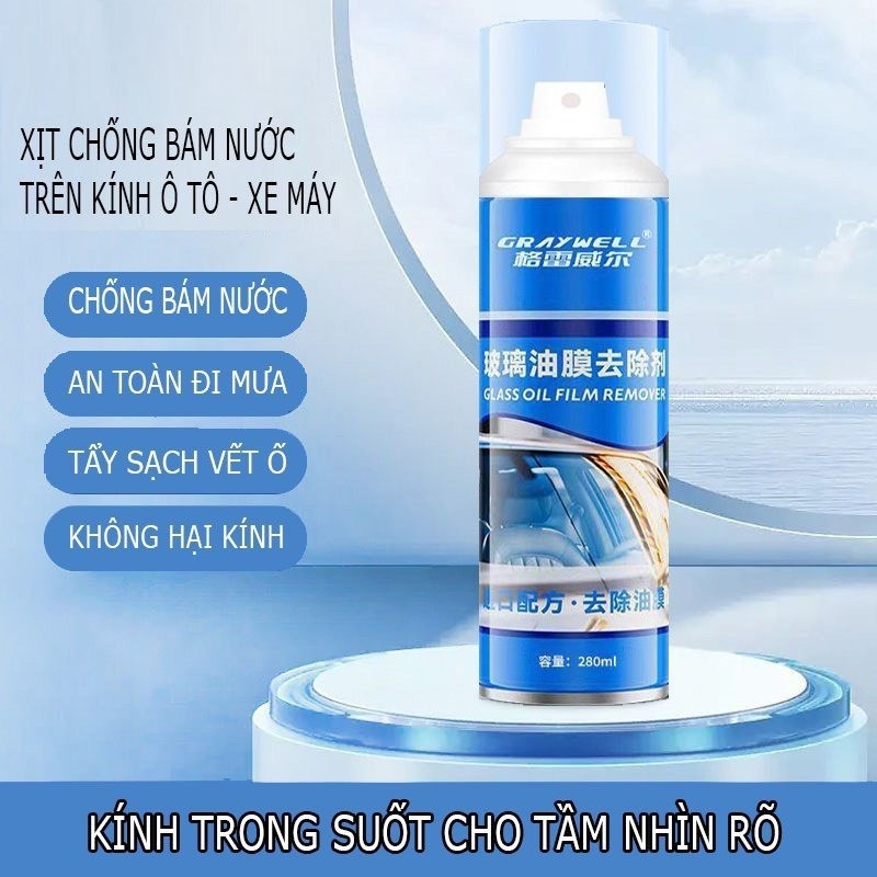 Xịt rửa kính ô tô BAFU, Craywell 280ml