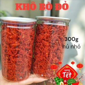 Khô Bò Sợi Đỏ. Hủ 300g