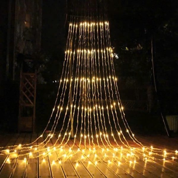 Bộ Dây đèn Led Rèm Mưa Hiệu ứng Thác Nước 2M X 3M - LINH KIỆN LÂM MUSIC