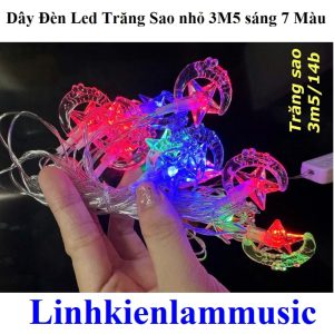 Dây Đèn Led Trăng Sao Nhỏ 3M5 Sáng 7 Màu