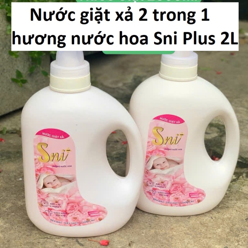 Nước Giặt Xả 2 Trong 1 Hương Nước Hoa Sni Plus 2L