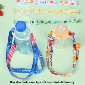 Dây đeo bình nước họa tiết hoạt hình dễ thương///DL