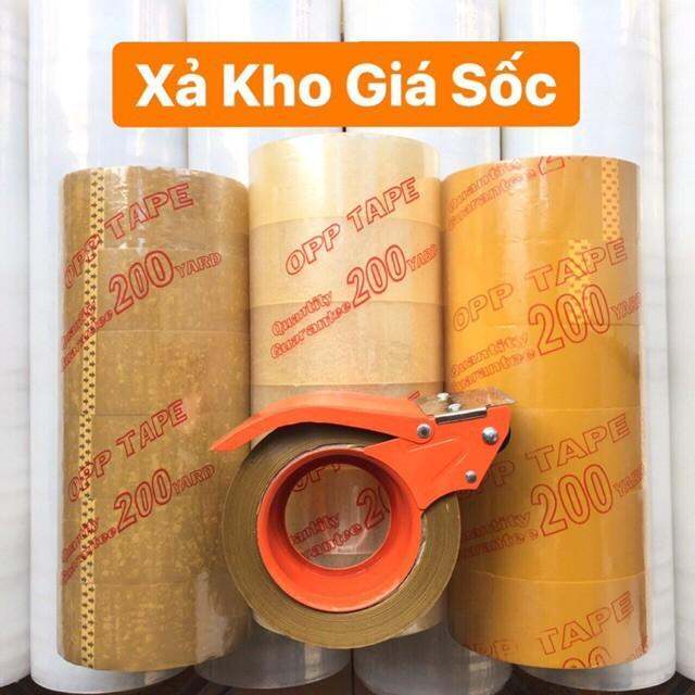 Băng keo trong dán thùng 200 yard (184m*4,5cm) 4.8F | Lazada.vn