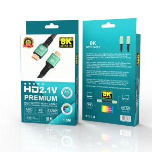 Cáp 2 Đầu HDMI 2.1V PREMIUM HDTV 8K. 10M/ 5M/ 3M/ 1M5. G.itx5 - Dài 1M5