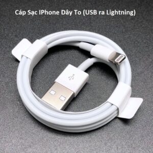 Cáp Sạc IPhone Dây To (USB ra Lightning)