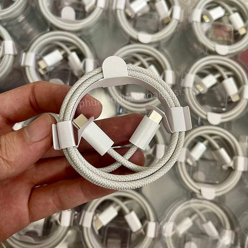 Cáp sạc nhanh giả zin IPhone 15 Type C to Type C 60W