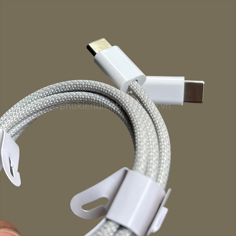 Cáp sạc nhanh giả zin IPhone 15 Type C to Type C 60W