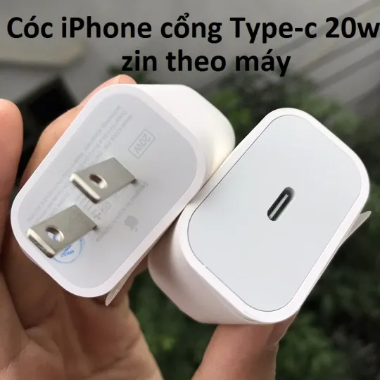Cóc I Phone Cổng Type-C 20w *** Zin *** Store Theo Máy (Cóc To Chân Dẹp) | Lazada.vn
