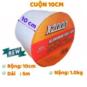 Cuộn Keo Chống Thấm Tem Cam X2000 (20/15/10/5cm X 5met) Hàng Loại 1 - (10cm X 5met)
