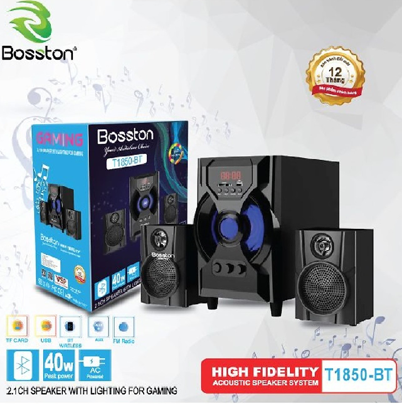 Loa vi tính bluetooth boston T1850