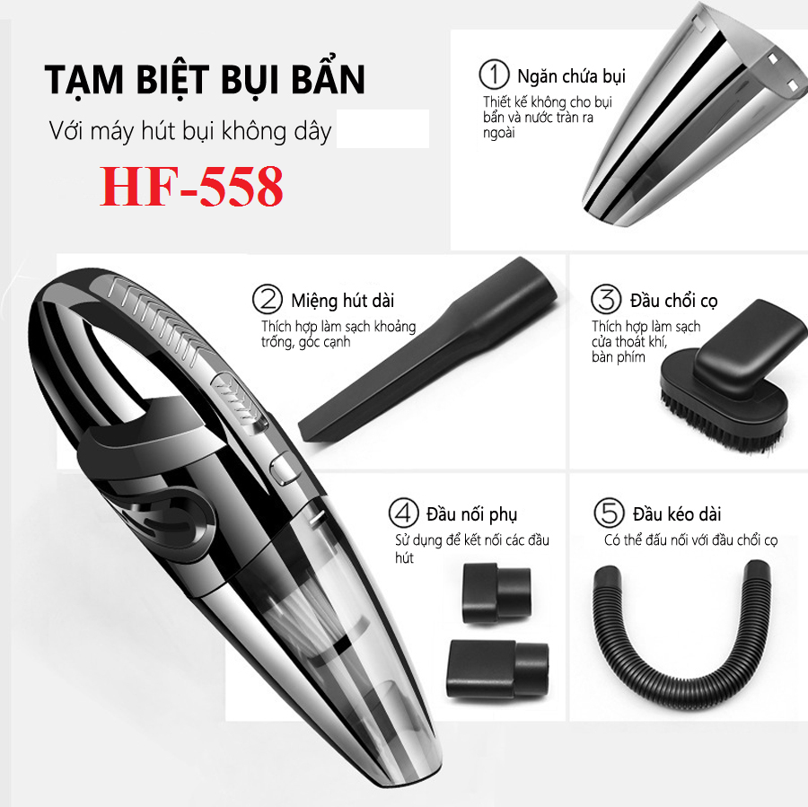 Máy hút bụi cầm tay không dây FH-558(vt)