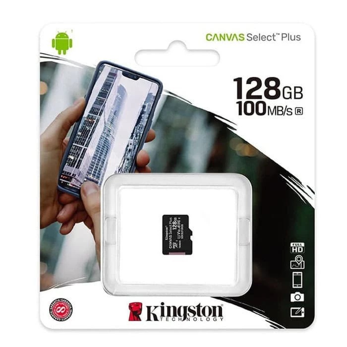 Jual Micro SD 128GB Kingston Canvas Select ORIGINAL 100% GARANSI LIFETIME | Shopee Indonesia