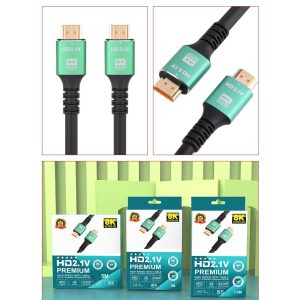Cáp 2 Đầu HDMI 2.1V PREMIUM HDTV 8K. 10M/ 5M/ 3M/ 1M5. G.itx5 - Dài 5M