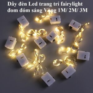 Dây đèn Led Trang Trí Fairylight đom đóm 1M/ 2M/ 3M Sáng 7 Màu/ Vàng - 2M sáng vàng
