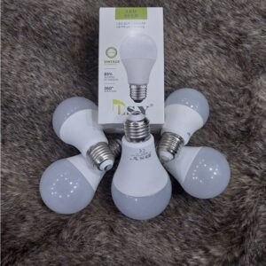 Bóng đèn Tròn E27 DSY/ EST 15W/ 12W/ 9W/ 7W/ 5W Sáng Vàng/ Trắng và Đui Đèn E27 Có Công Tắc, Phích Cắm Tròn - 9W Sáng Trắng