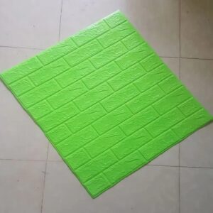 Xốp Dán Tường Giả Gạch 70x70cm Trắng/ Đen/ Xanh Dương/ Lá/ Hồng/ Vàng Nhạt/ Xám - Xanh Lá///DL