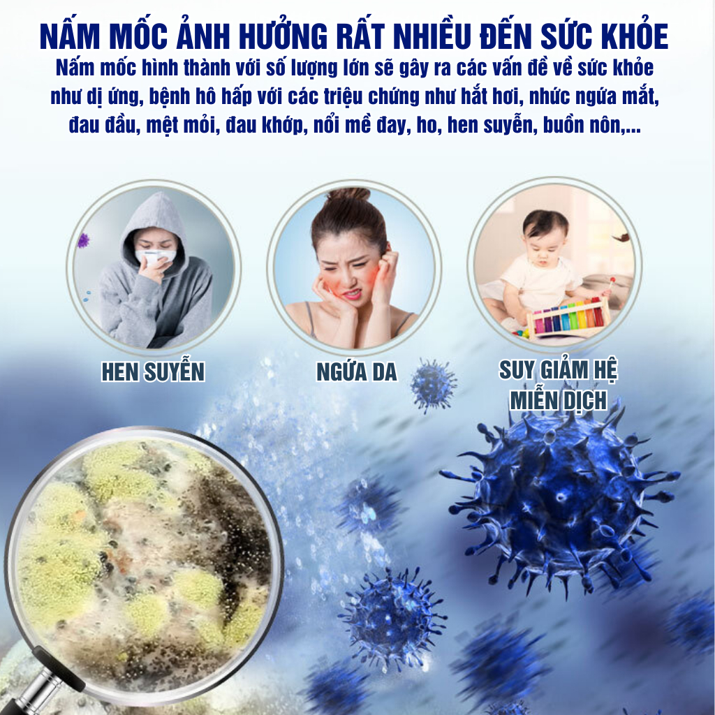 Chai xịt tẩy nấm mốc 500ml LKB