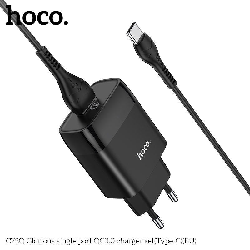 bán buôn Bộ Sạc Type-C Hoco C72Q 18w