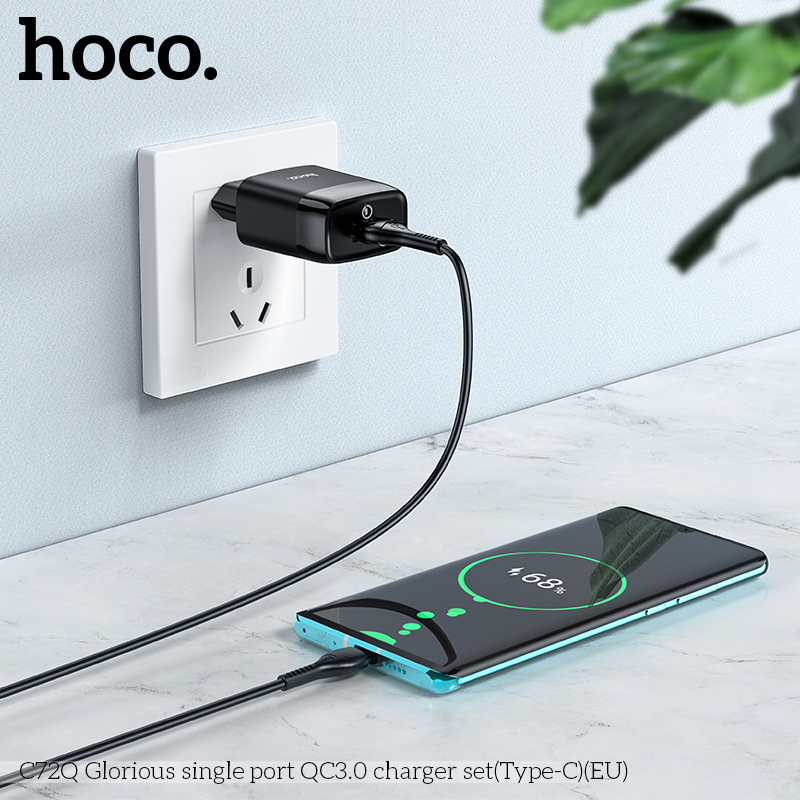 Bộ Sạc Type-C Hoco C72Q 18w giá sỉ