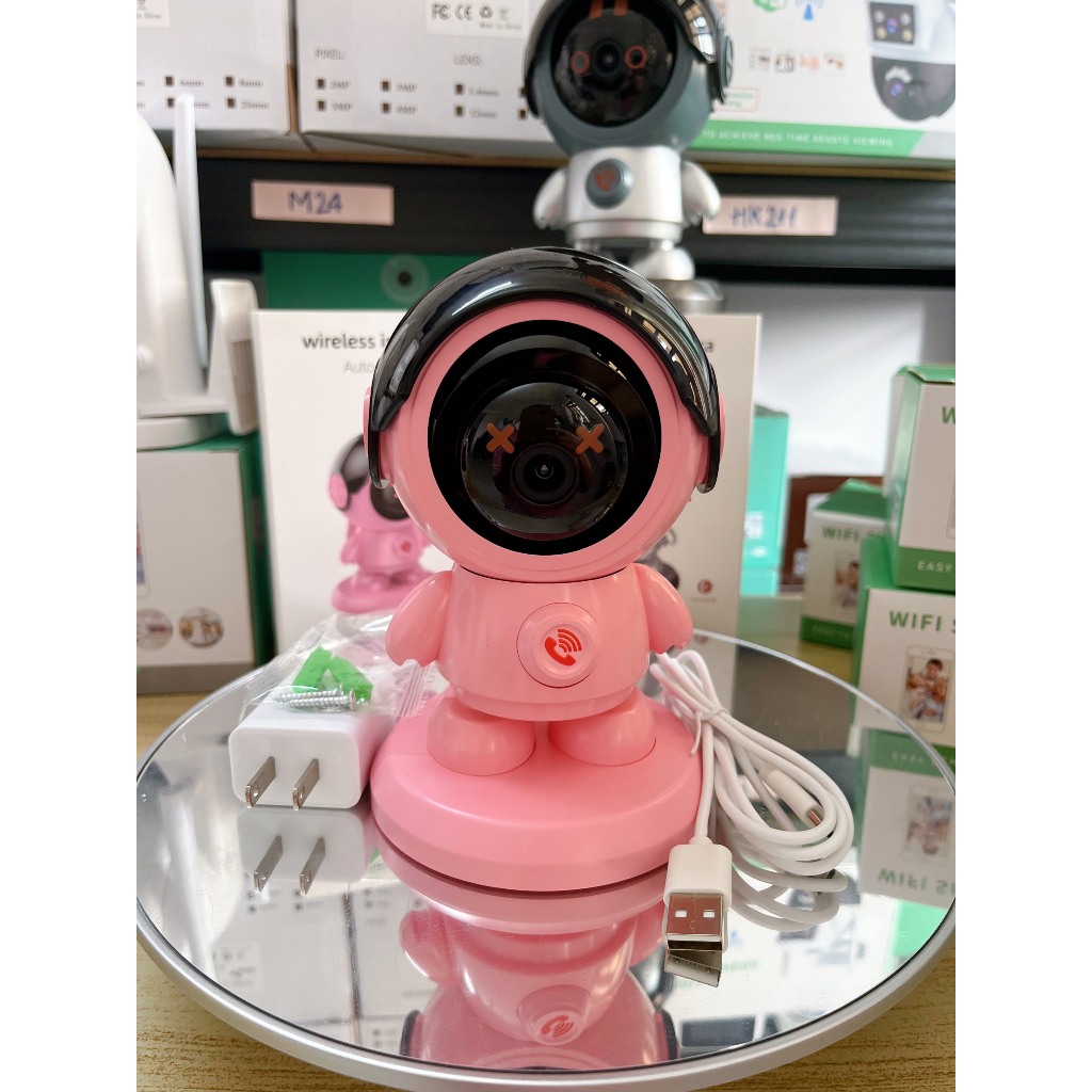 Camera Wifi A5DCL kiểu dáng Robot phi hành gia APP CAM365