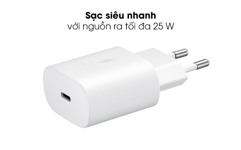 ZIN BÓC MÁY Bộ sạc nhanh Samsung 25W Củ sạc nhanh Samsung Cổng Type C cho Samsung Note 10 Note 20 A71 A70 A80 A90 S20 S20 S20 Ultra BH 6 THÁNG - MixASale