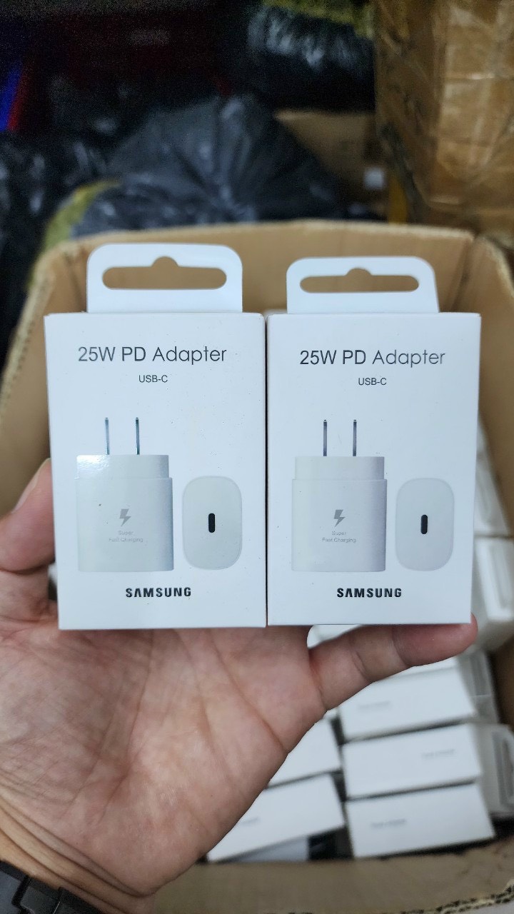 Cóc sạc nhanh Samsung NOTE 10 25W ZIN FULL BOX cổng type-c (chân dẹp) - Linh Kiện Mậu Nguyên