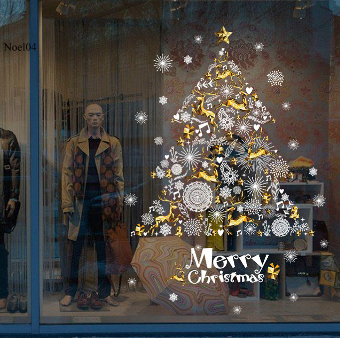 Decal Dán Trang Trí Cây Thông Noel XH9293 (50x70cm)